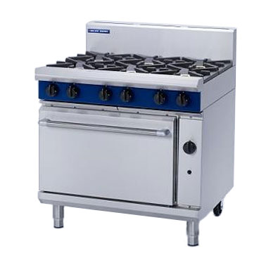 Blue Seal G506D Six Burner Gas Cooker Range Static Oven 2/1 GN