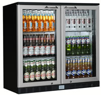 CD Double Door Back Bar Cooler - sc2h-bkal
